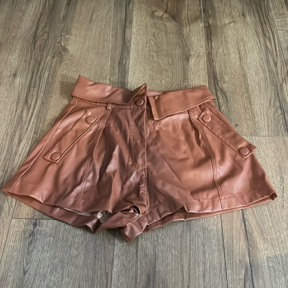 Faux Leather shorts